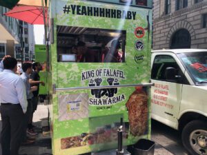 King of Falafel and Shawarma Cart